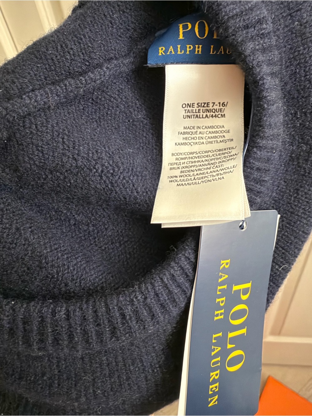 Polo by Ralph Lauren kids Navy wool beret - Picture 4 of 4